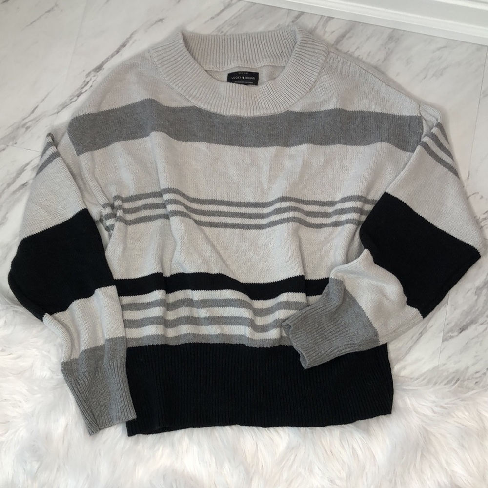 Lucky Brand Striped Sweater, Women’s Medium